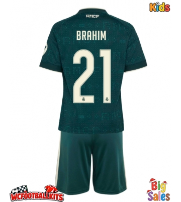 Real Madrid Brahim Diaz #21 Replica Away Stadium Kit for Kids 2026-27 Short Sleeve (+ pants)